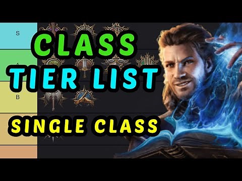 CLASS TIER LIST - Single Class Characters - Baldur's Gate 3 Honour Mode Guide