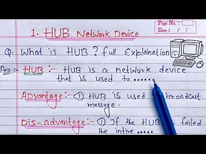 Mind Luster - Learn What is HUB full Explanation | Computer Networking