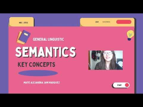 Semantics Key Concepts - Maite Jami