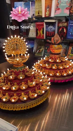 Illuminate Your Home with Revolving Deepavali Oil Lamp LED