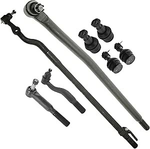 TRQ Front Steering & Suspension Kit Ball Joint Tie Rod Compatible with 2000-2005 Ford Excursion 1999-2004 F-250 Super Duty F-350 Super Duty