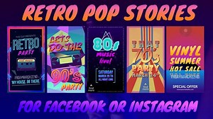 Videohive Retro Pop Stories - 30123178 AEdownload.com
