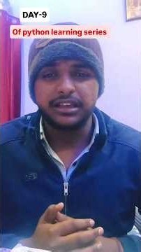 DAY-9 OF PYTHON LEARNING SERIES IN 30 DAYS 👍 #viral #learningpython #coding #datascience