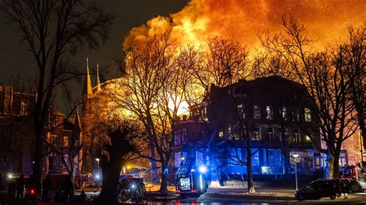 Two killed by fireworks & church goes up flames in Netherlands New Year violence