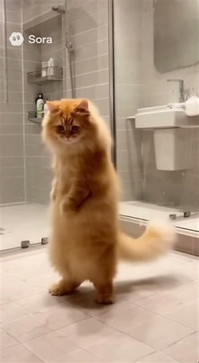 Funniest cat shorts #ai #funny #shorts #petcollective #shortsviral #sora2
