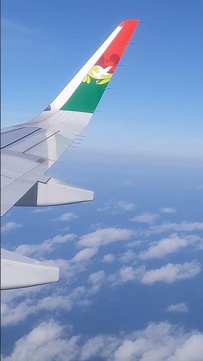 Hello Seychelles! Landing at the beautiful runway at Mahe International Airport, Seychelles