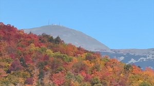 The view from Conway Scenic Railroad's Mountaineer crossing the famous Frankenstein Trestle on the ascent of New Hampshire's Crawford Notch on October 8, 2024. | Conway Scenic Railroad