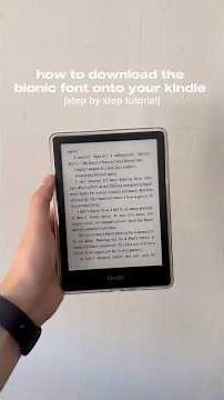 bionic font tutorial📖 hope this helps! #booktok #books #kindle #reading #booktube #tutorial