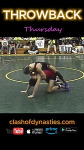 Throwback Thursday- This is more a “crank-back” than a "throw"back and shows why Dan was feared from top position. Old-school grinding at its finest. Stream it now at clashofdynasties.com or find it on iTunes, Amazon, Google Play & YouTube #clashofdynasties #wrestling #series #thursday #throwback #watch | Clash of Dynasties: St. Edward vs Walsh Jesuit