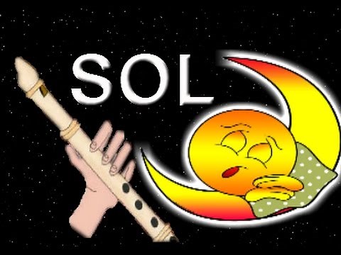 La mejor canción para dormir. Flauta dulce muy fácil. Tutorial con animación.