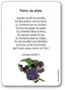 Poésie points de chute de Corinne Albaut - Poésie illustrée Point de chute