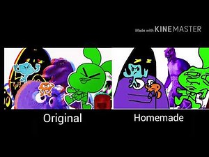 The Amazing World of Gumball Theme Song (Original And Homemade) Side-by-Side Comparison