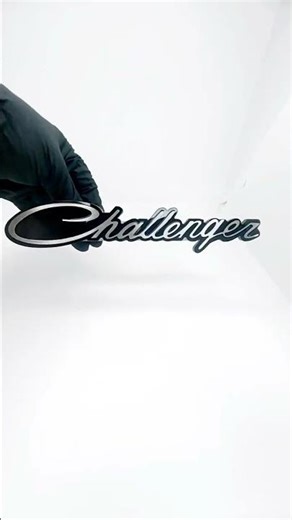 Emblem radiator grill Dodge Challenger- Acrylic Colors / Logo Stainless steel