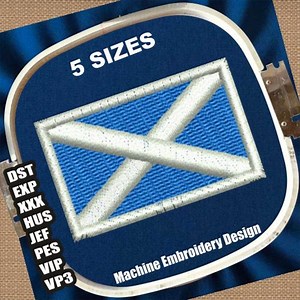 Scotland Flag Machine Embroidery Design (digital Download) - Etsy UK