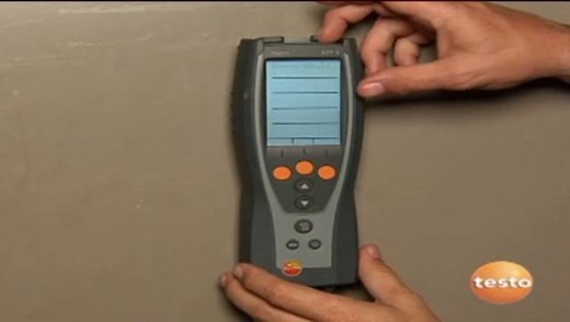 Testo 327 Combustion Analyzer Menu Video