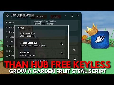 Than Hub ( NEW KEYLESS SCRIPT! ) Grow A Garden New Update Script Auto Cook No Cooldown Roblox Script