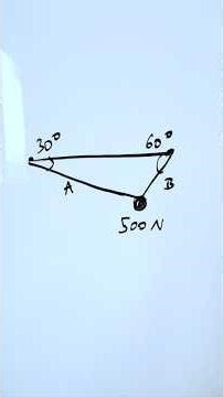 Static Equilibrium: Cable tension problem