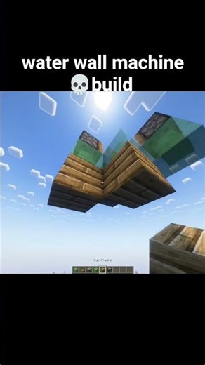 Minecraft Water Wall machine Build 😁#minecraft #viral #gaming #shortsminecraft