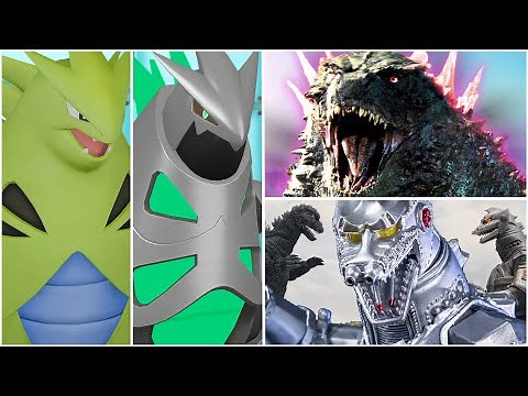 GODZILLA POKEMON TEAM! Tyranitar Godzilla, Mecha Godzilla Moveset Pokemon Scarlet Violet WiFi Battle