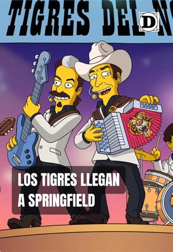Los Tigres del Norte llegan a Los Simpson en Springfield