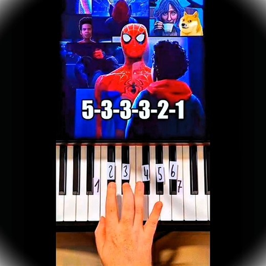 The Amazing Spider Man Theme in Piano . #piano #trending #pianocover #pianomusic #spiderman #shorts