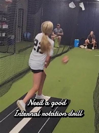 Internal rotation is the natural whipping action of the arm that occurs just before ball release. It allows energy generated from the ground, legs, hips, and torso to transfer efficiently through the arm and into the softball. When timed correctly, internal rotation helps pitchers create more speed with less effort, improves efficiency, and reduces unnecessary stress on the shoulder and elbow. It's not about muscling the ball to the plate—it's about allowing the body to work as one connected sys
