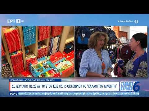 Σε ισχύ από τις 28 Αυγούστου έως τις 15 Οκτωβρίου το «καλάθι του μαθητή»| 24/8/24 | ΕΡΤ