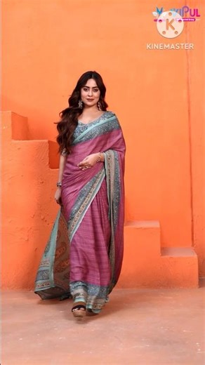 vipul brand crepe without border saree.. printed saree#vipulsaree #crepesaree #sareefashion #saree