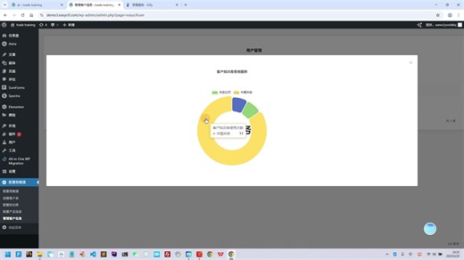 wordpress和dify搭建知识库-5.系统演示-后端管理员操作-用户信息管理