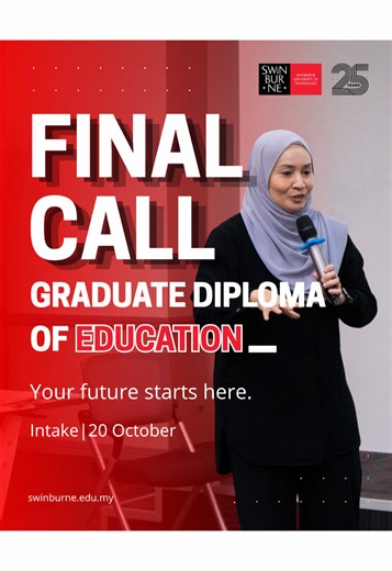 Apply Now for Swinburne Sarawak's Graduate Diploma!