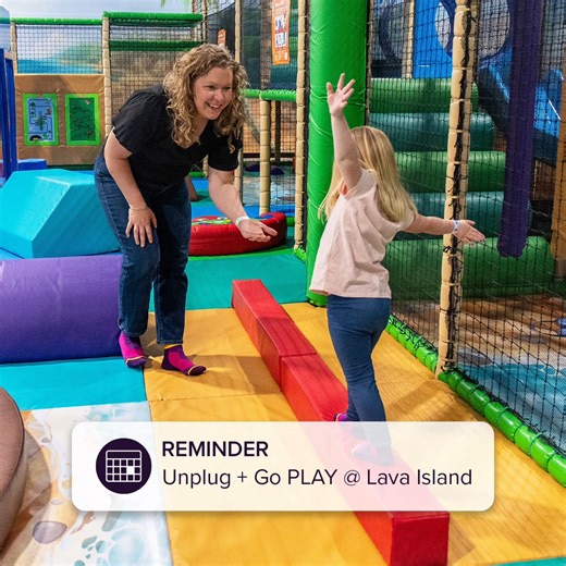 Step away from the screens and into the adventure!  At Lava Island, real fun happens off-line. Feel like a kid again! Jump, climb, play, and make memories together. 﫶 Open every day from 9am - 9pm, 1 hour later on Friday & Saturday. Plan your visit today: https://lavaisland.com/billings/ | Lava Island | Facebook