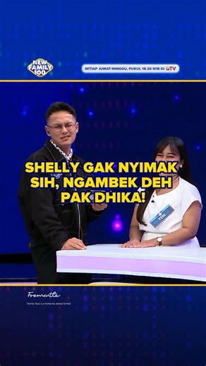 New Family 100 on Instagram: "Yang gak nyimak, gak diajak yaaa! 😅 Saksikan NEW FAMILY 100! Jumat-Minggu Pukul 18.30 WIB hanya di @officialgtvid 💙 ──────────── GTV Hadir di CHANNEL 30, ikuti cara mudahnya: • Aktifkan LCN lalu scan ulang STB Kamu • Scan otomatis TV Digital #Family100 #NewFamily100 #AndhikaPratama #GTV"