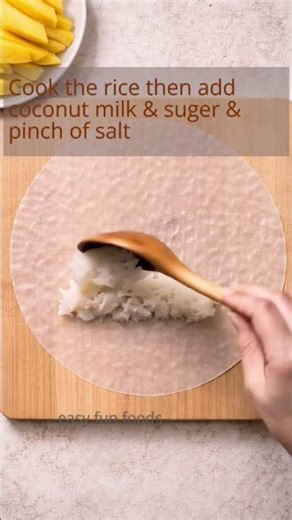 #mangostickyrice #dessertrecipe #mango #stickyrice #easydessert #recipe #viralfood #coconutdessert