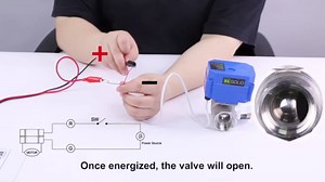 U.S. Solid Motorized Ball Valve- 1/4" Brass Ball Valve with Full Port, 9-24V AC/DC and 2 Wire Auto Return Setup