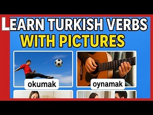 Learn Turkish Verbs with Pictures | Daily Activities in Turkish (İstanbul A1 - Lesson 42)