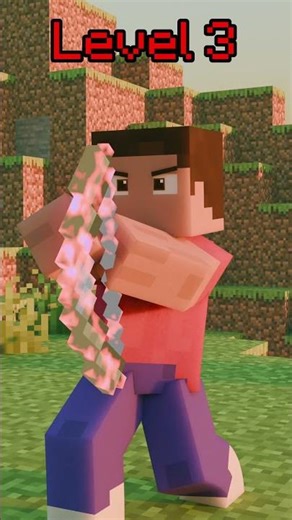 Power Level 🏹 (Minecraft Animation) #minecraft #animation #shorts