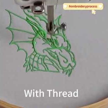 How Threads Build a Logo | Embroidery Process #customlogo