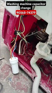 washing machine capacitor change #acservice #accircuits #electroking