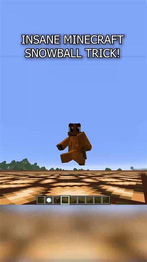 This Minecraft Snowball Trick is BROKEN 😱 #minecraft #command #hack