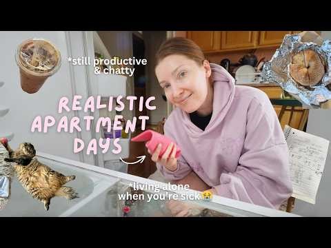A homebody weekend in my NYC apartment (feat. sick days, deep cleaning & exam prep)