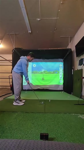 Garmin R10 Iron game practice. Finding the best way to use the technology to help your game. #indoorgolf #launchmonitor #golfsimulator #golf #garminr10