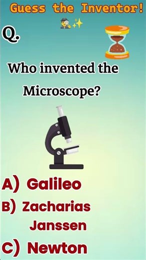 Who Invented the Microscope? 🔬 Most People Get This Wrong! 😲 | Quick Quiz#DidYouKnow#USAudience