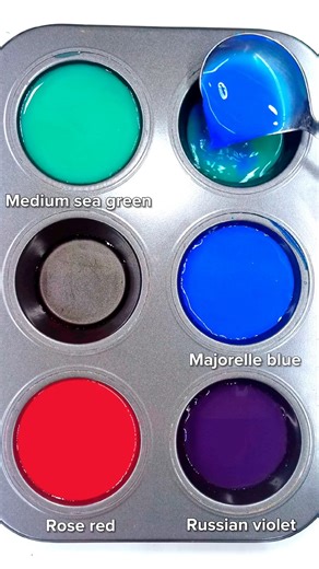 Mesmerizing Paint Mixing Magic! 🎨 #satisfying #colormixing #colourmixing