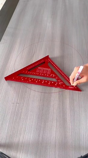 Aluminum Triangle Ruler for Woodworking | Precision Measuring Tool