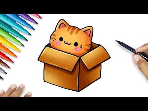 HOW TO DRAW A KITTEN EASY STEP BY STEP | CAT DRAWING