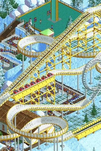 OpenRCT2 Rollercoaster: Quiver (Bobsleigh with a loop!)