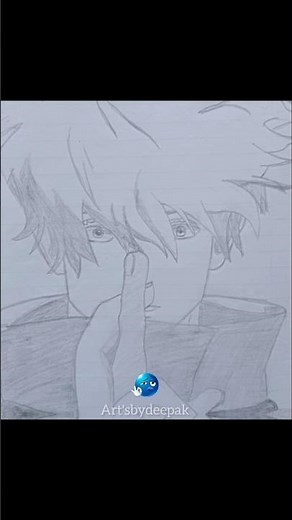 How to draw Gojo Saturo Domain Expansion ✨ || from Jujutsu Kaisen ||#drawing #anime #viral#jjk#gojo