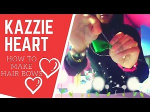 How to Make cute hair bows for styling