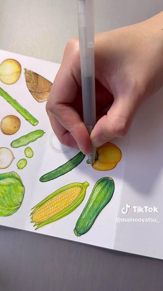 夏野菜と料理の絵本