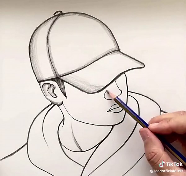 Learn How to Draw a Cute Shy Boy With Pencil